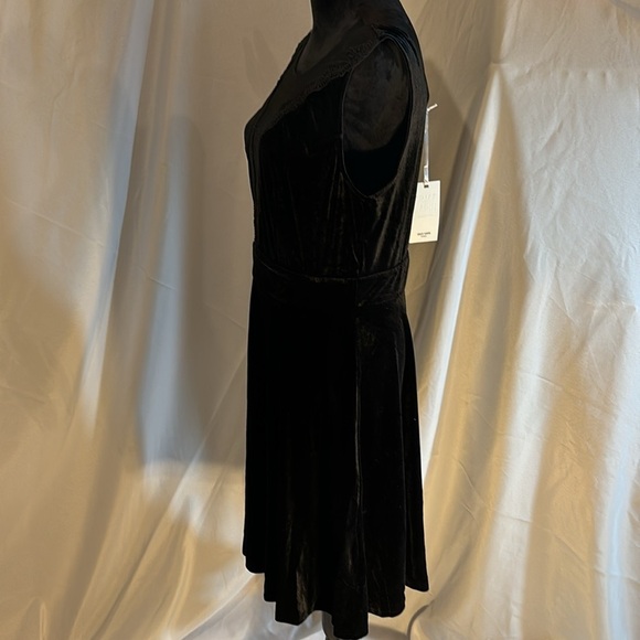 GRACE KARIN Women Sleeveless Lace Patchwork Deep V-Neck A Line Flared Dress - Picture 3 of 16